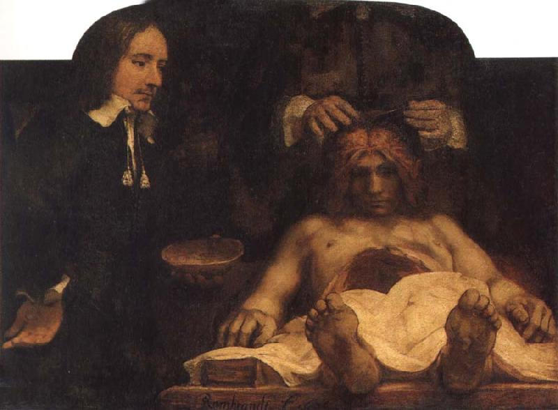 REMBRANDT Harmenszoon van Rijn The Anatomy Lesson of Dr.Joan Deyman oil painting picture